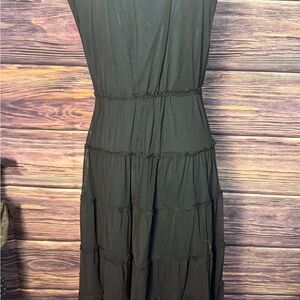 Max Studio Black Tiered Dress